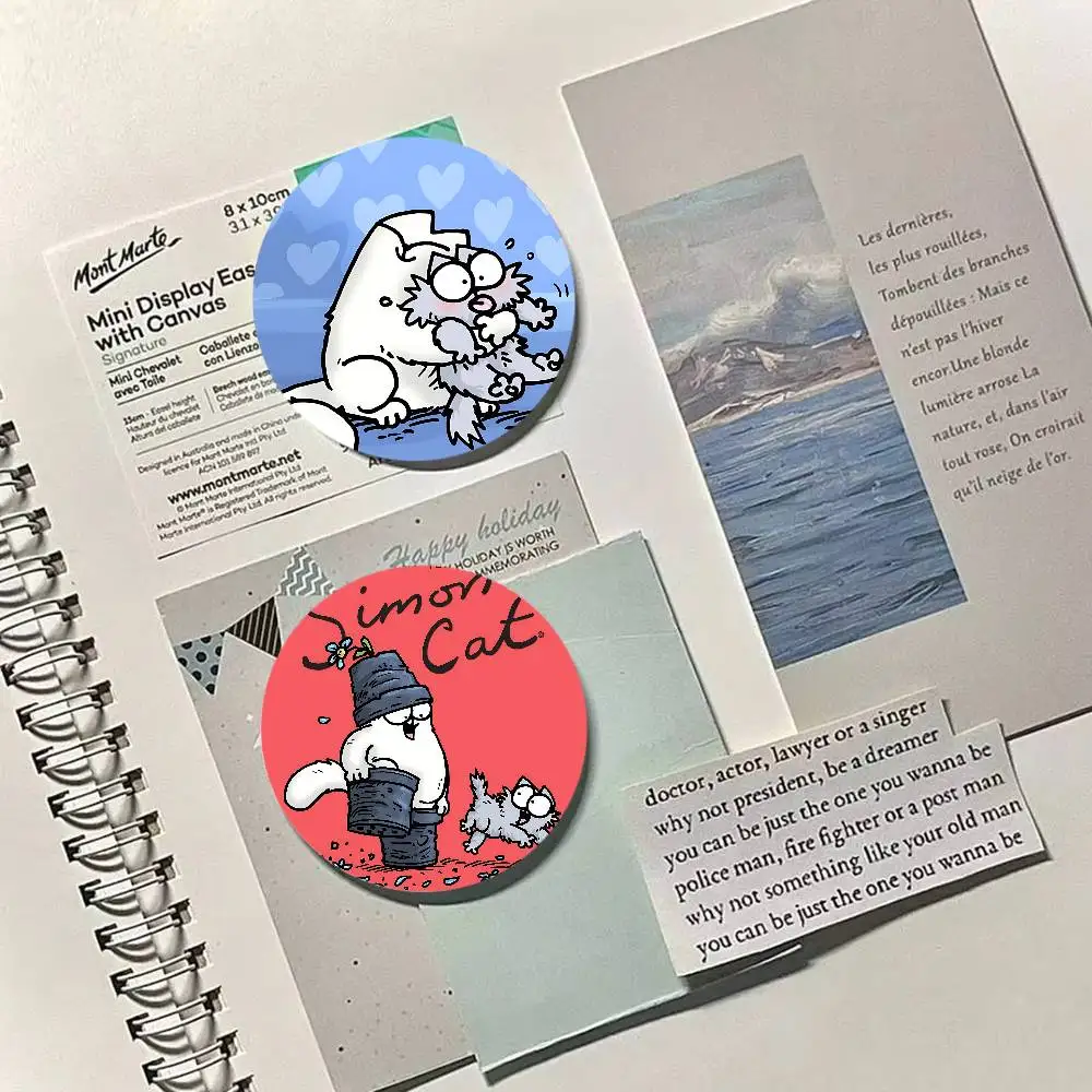 Simons Katze Abzeichen Kreative Weißblech Soft Button Pins Tier Icon Brosche Revers Rucksack Abzeichen Zubehör Pin S