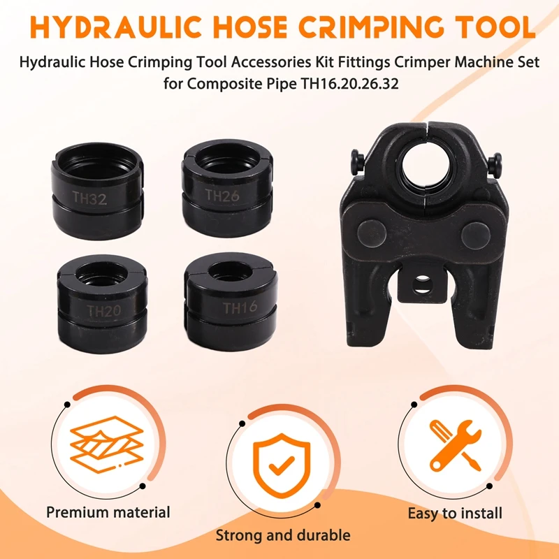 AD23-Hydraulic Hose Crimping Tool Accessories Kit Fittings Crimper Machine Set For Composite Pipe TH16.20.26.32
