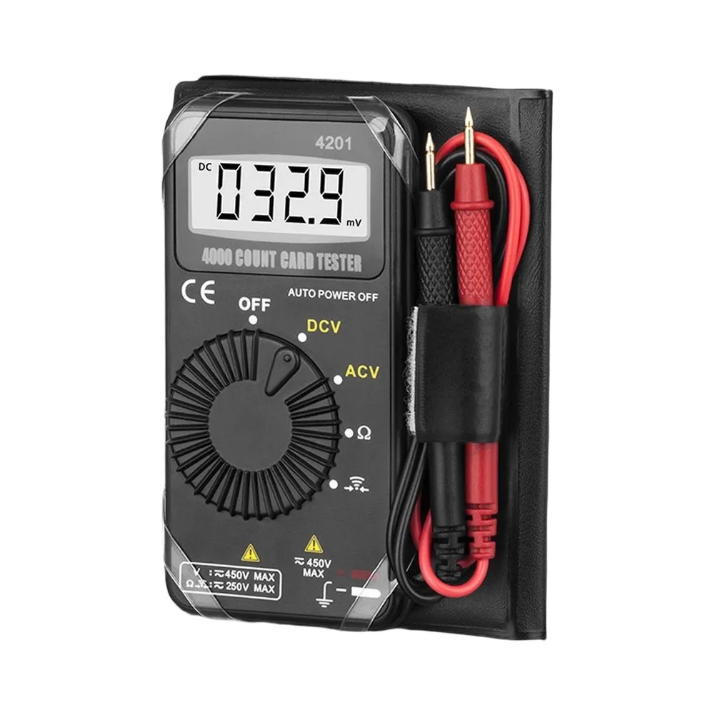 4201 Digital Multimeter with Continuity Buzzer Auto Power Off and Low Battery Indicator for Reliable Field Measurements