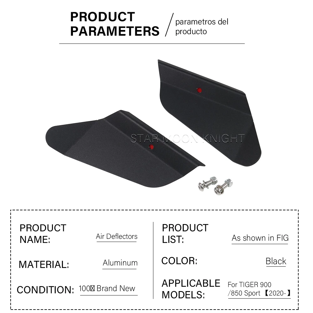 Air deflector For Tiger 900 Tiger 850 Sport TIGER 900 Rally pro 2020- Air Deflectors wind screen wind deflector Moto Accessories - view 5
