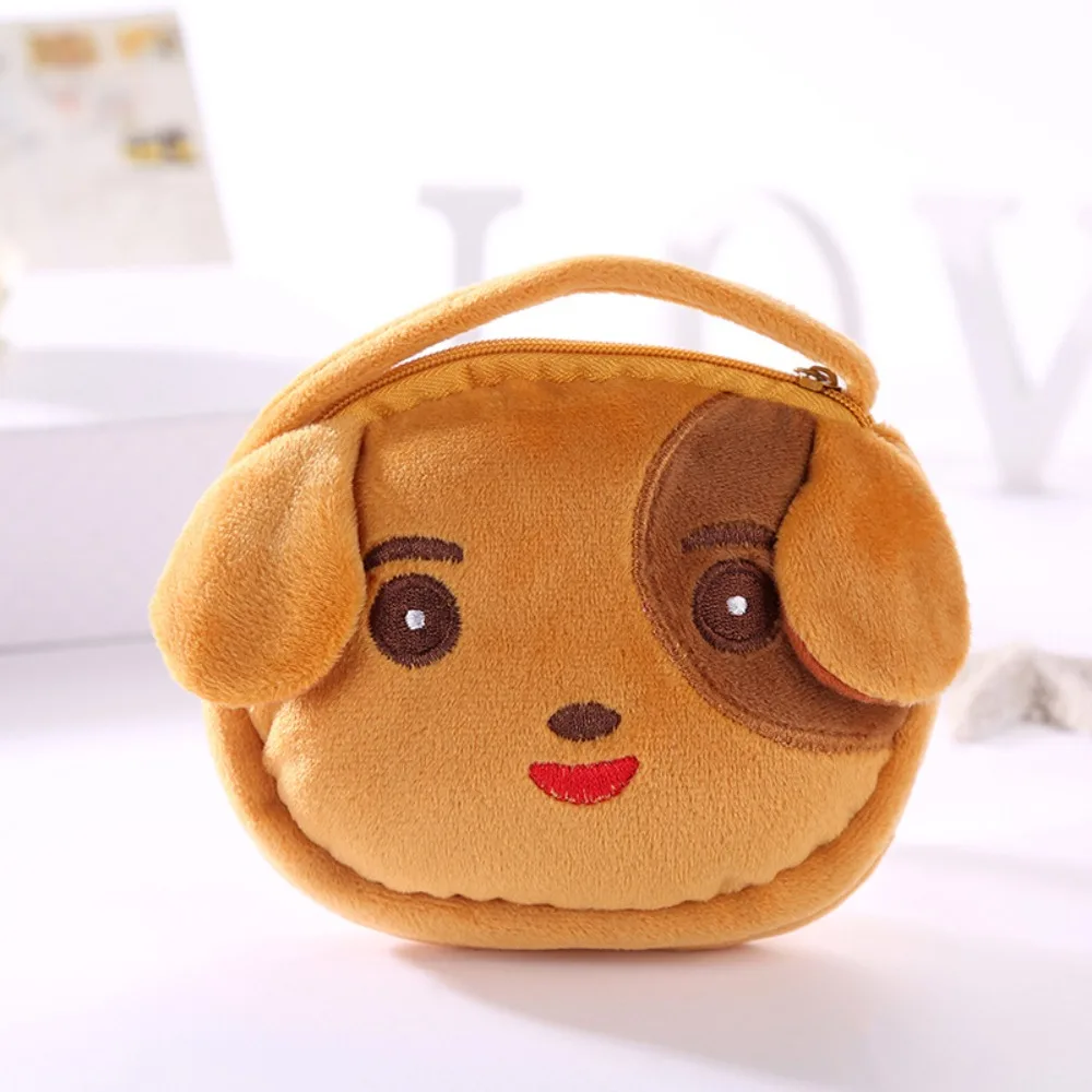 Cartoon Animal Plush Bear Rabbit Crossbody Bag Pig Cat Duck Shoulder Bag Portable Message Bag Makeup Pouch Coin Purse