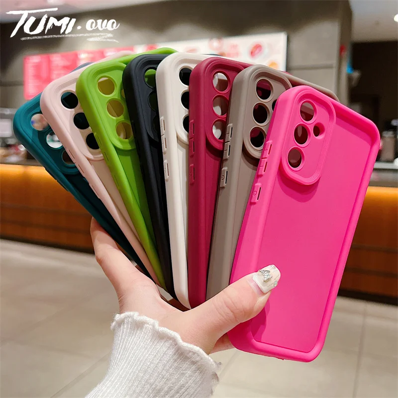 A05 A05S A15 A25 A35 A55 Mate Silicone Case For Samsung Galaxy A24 A13 A23 A12 A22 A 21S 31 51 71 10 20 30 50 Shockproof Cover