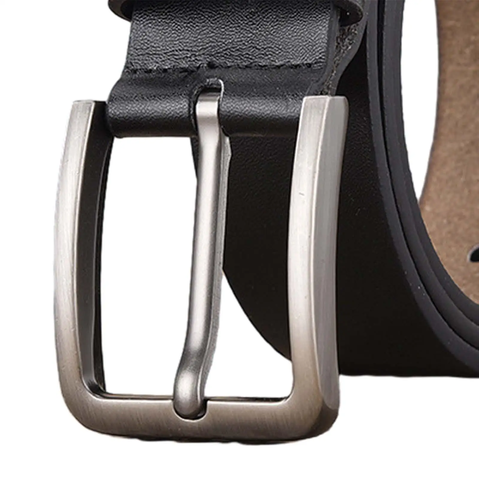 Cinto masculino com fivela de pino de 47 polegadas para calças uniformes de casamento