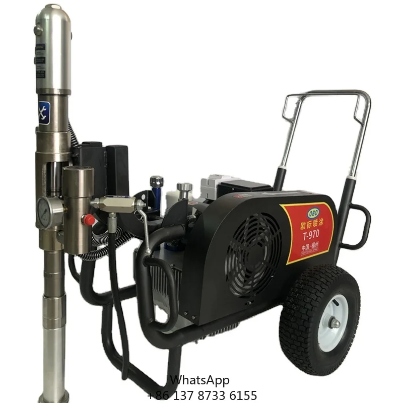 T-970 Electric Hydraulic Airless Paint Sprayers,High Pressure Heavy Duty Airless Putty Painting Sprayer