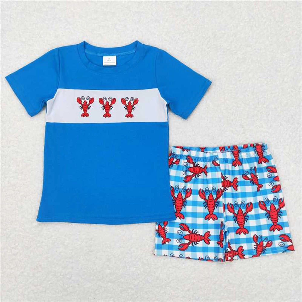 

Baby Boys Crawfish Short Sleeve Tops Shorts Clothing Sets
