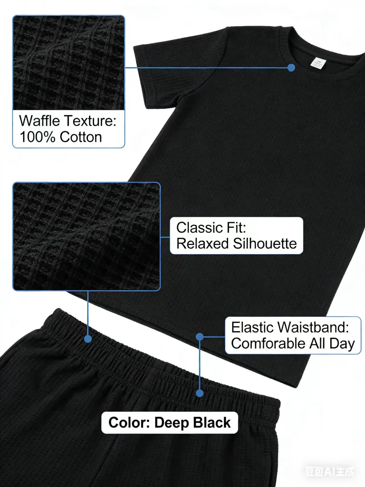 Summer Men's Quick Dry Casual Short Sleeve T-Shirt And Shorts Set City Street Fashion Running Sports 2-Piece Suit view 4
