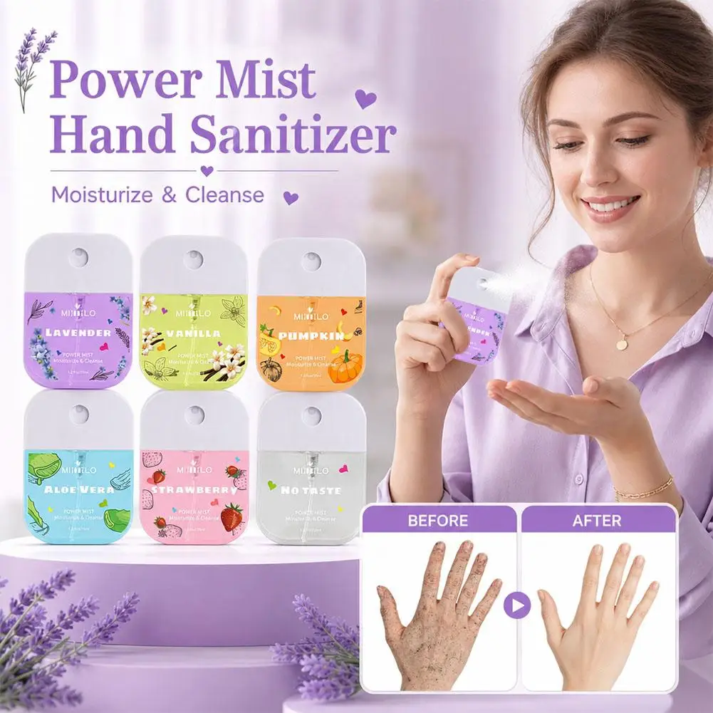 Convenient Wash-Free Hand Sanitizer Card Fragrance Cleaning Spray Portable Disinfectant Spray Card for Quick Sanitizing