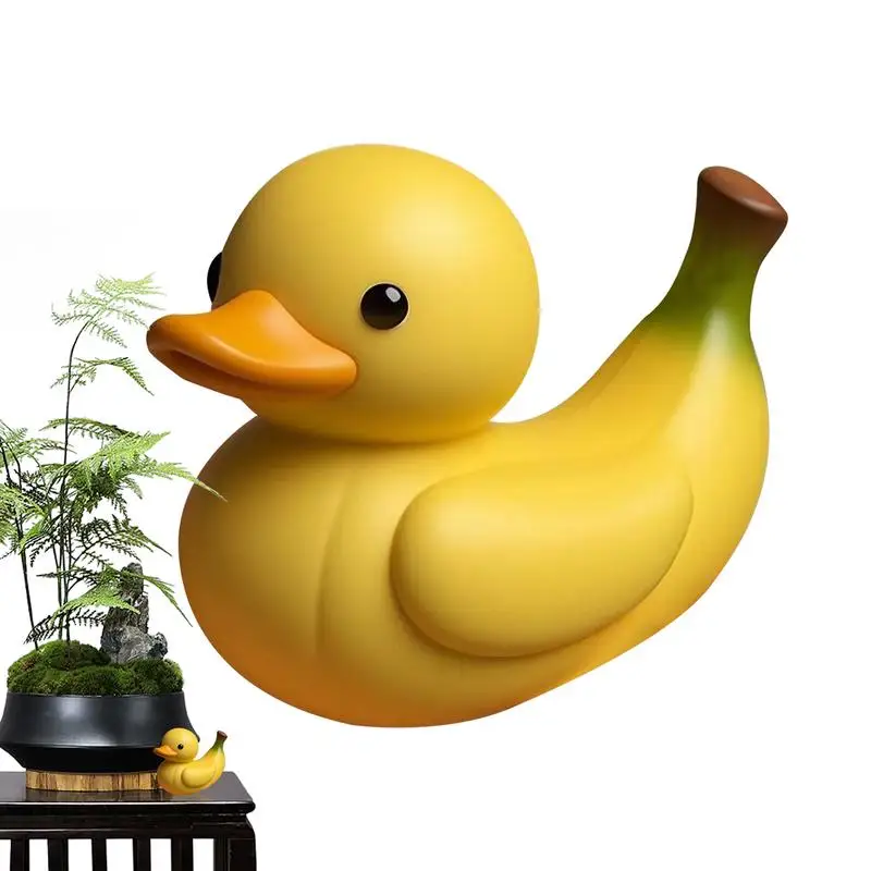 

Статуя утки для стола, фигурка, статуя, забавная утка, декор, красочное милое украшение для полки, креативное ремесло с животными для общежития, гостиной
