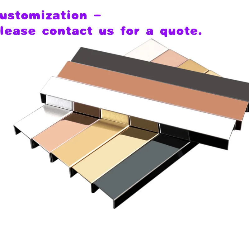 custom.Foshan Customized Height L Shaped Tile Edging Trim Wall Angle Professional High Quality 6mm 30mm Stainless Steel Profile