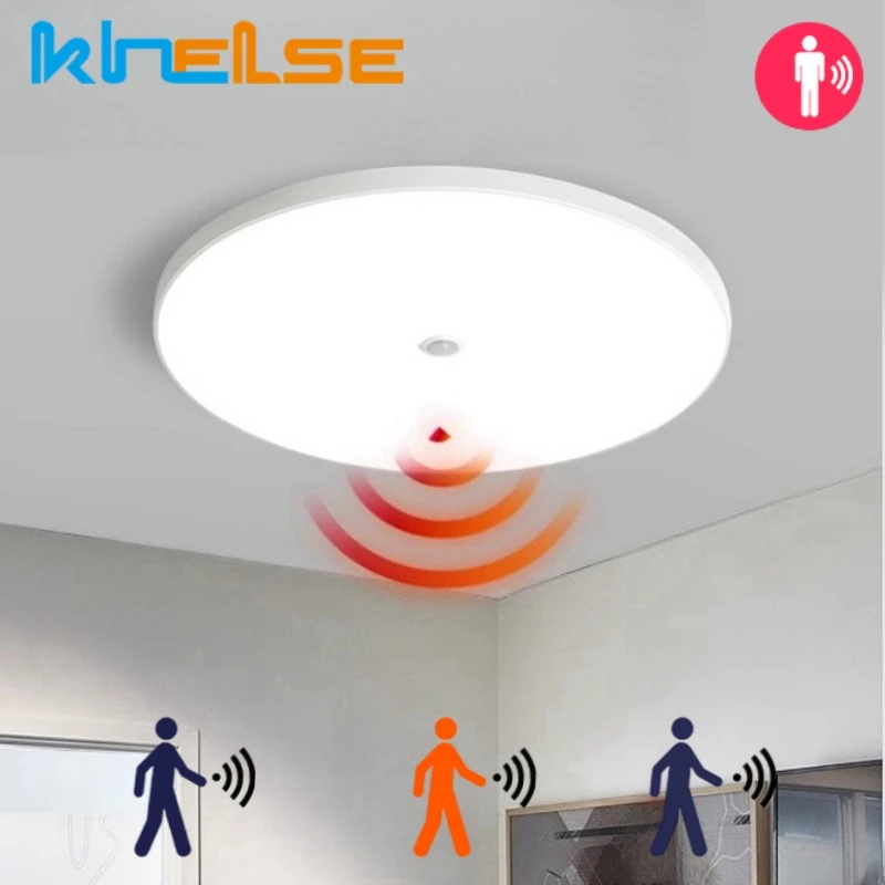 20W/30W Smart LED Ceiling Lamp PIR Motion Sensor Bathroom Panel Lamp Surface Mounted Corridor Bedroom Home Ceiling Light Fixture