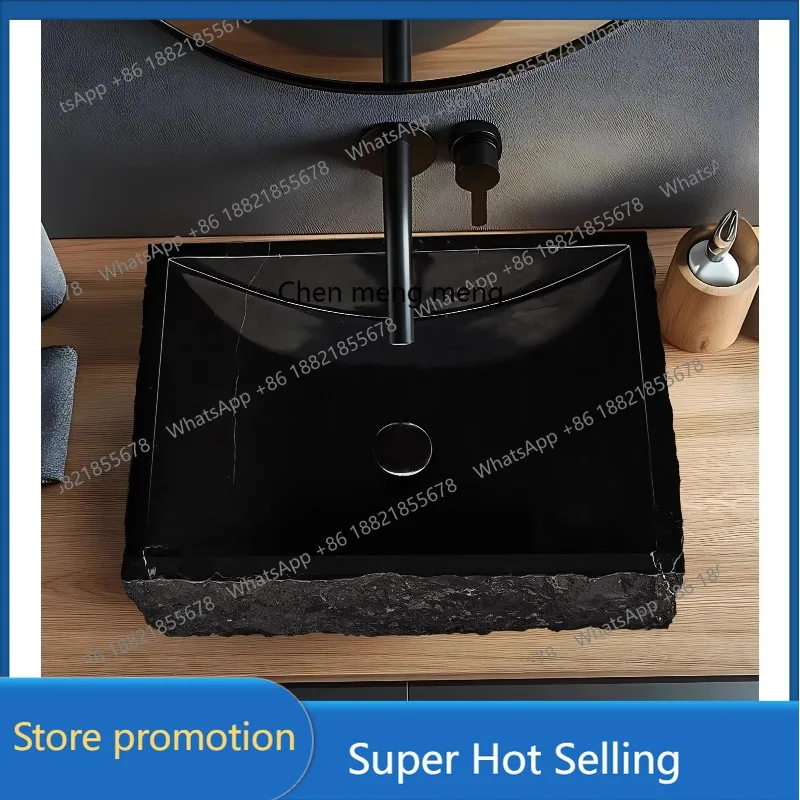 

A17 Натуральный мрамор, столешница, умывальник wababi, ветровое искусство, квадратный каменный умывальник, отель, проживание в семье