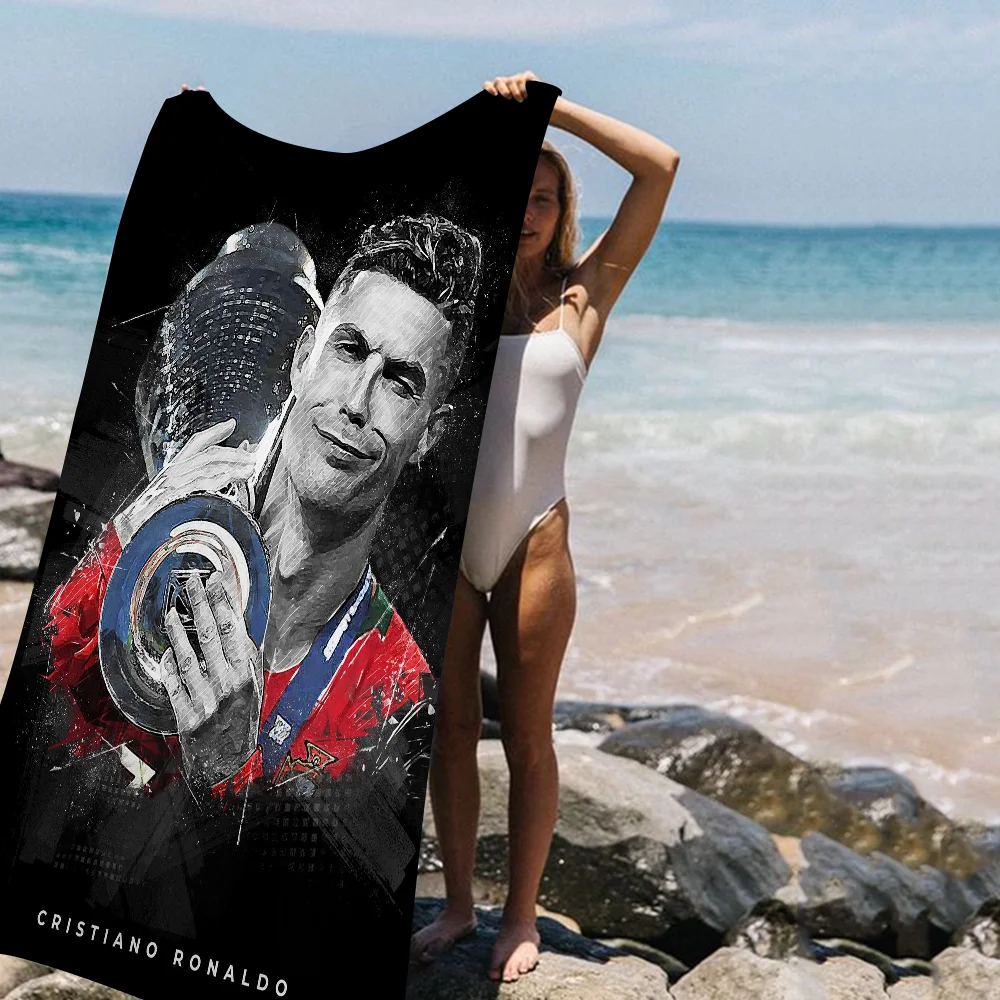 1pc C-Cristiano R-Ronaldo CR7 Microfiber Beach Towel Absorbent Quick Dry Soft Yoga Swimming Resort Mountain Climbing Towel
