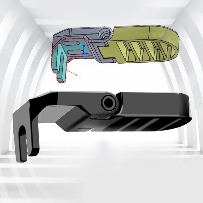 A0KA DEDAL DEDAL NONSLIP ELECTRIC BIKE PET PEG قابلة للطي دواسات مسند الدراجات الخلفية #5