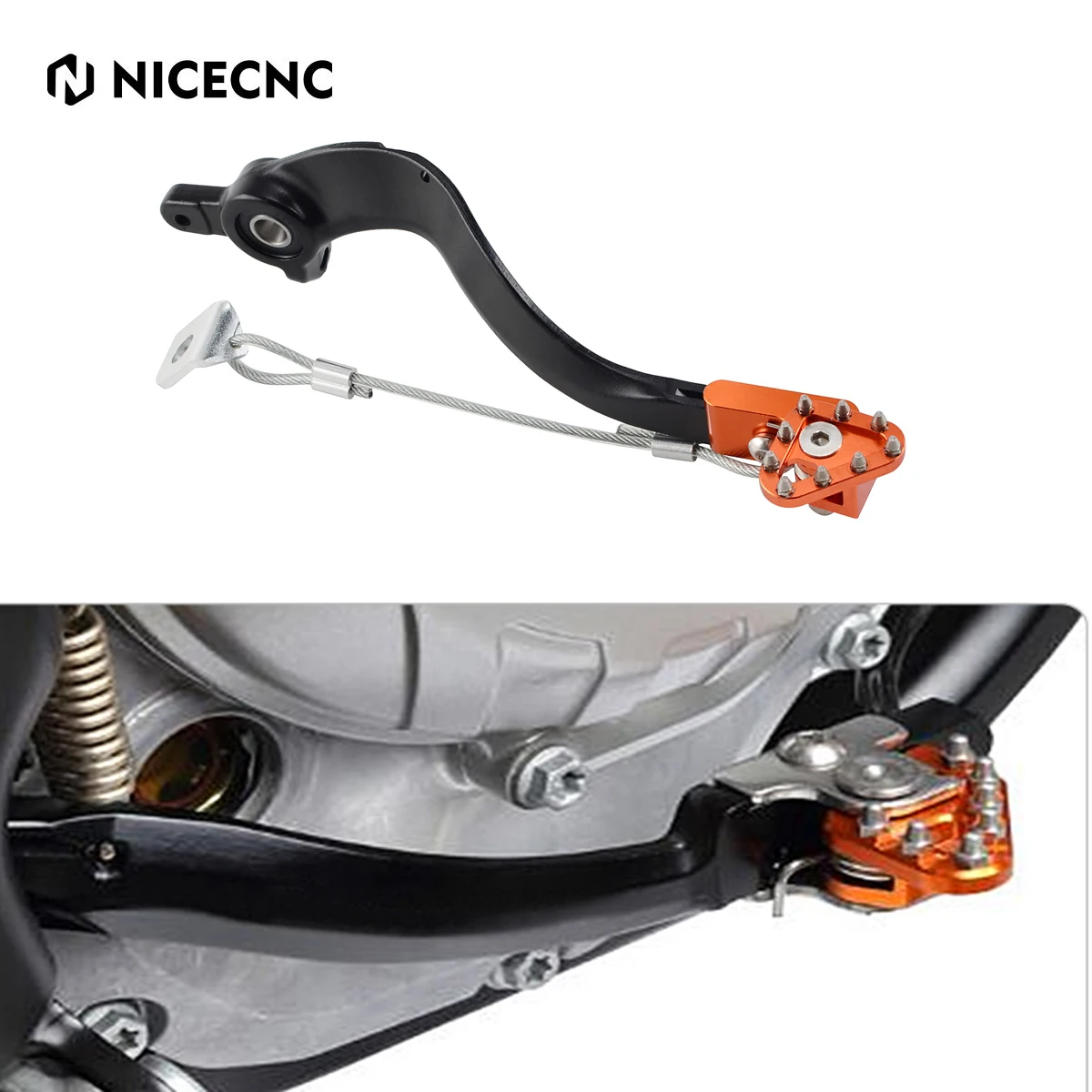 

NICECCN For KTM EXC 250F EXC 450 500 EXC-F XCF-W SX-F XC-F 125 200 250 350 XC XC-W 300 SX 125 150 250 Rear Brake Pedal Lever
