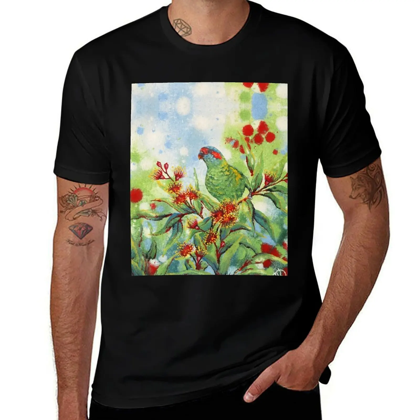 

Musketeer (Musk Lorikeet) T-Shirt man t shirt cotton graphic t shirts for man man t shirt cotton high quality T-Shirt