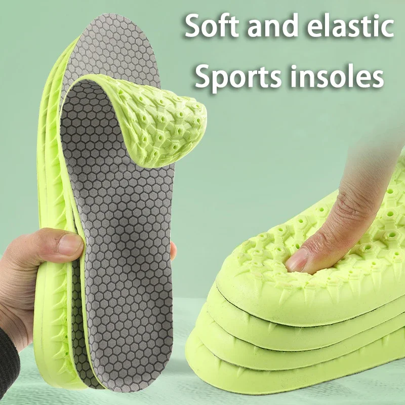 1 Pair Soft Breathable Highly Elastic Sports Insole Arch Support Orthotic Insole Relieve Leg Fatigue Insole Shoe Accessories