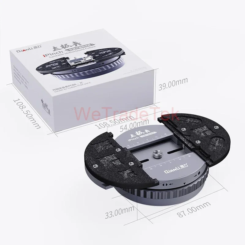 Qianli iPinch IC Chip dispositivo per scheda madre supporto universale per scheda madre resistente alla temperatura rimozione della colla girevole anche a doppio asse