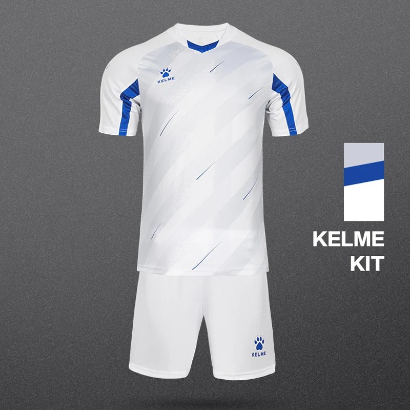 KELME Sportswear Men Summer Football Jerseys Comfortable Professional Football Shirts Training Wear Customized Team Uniforms