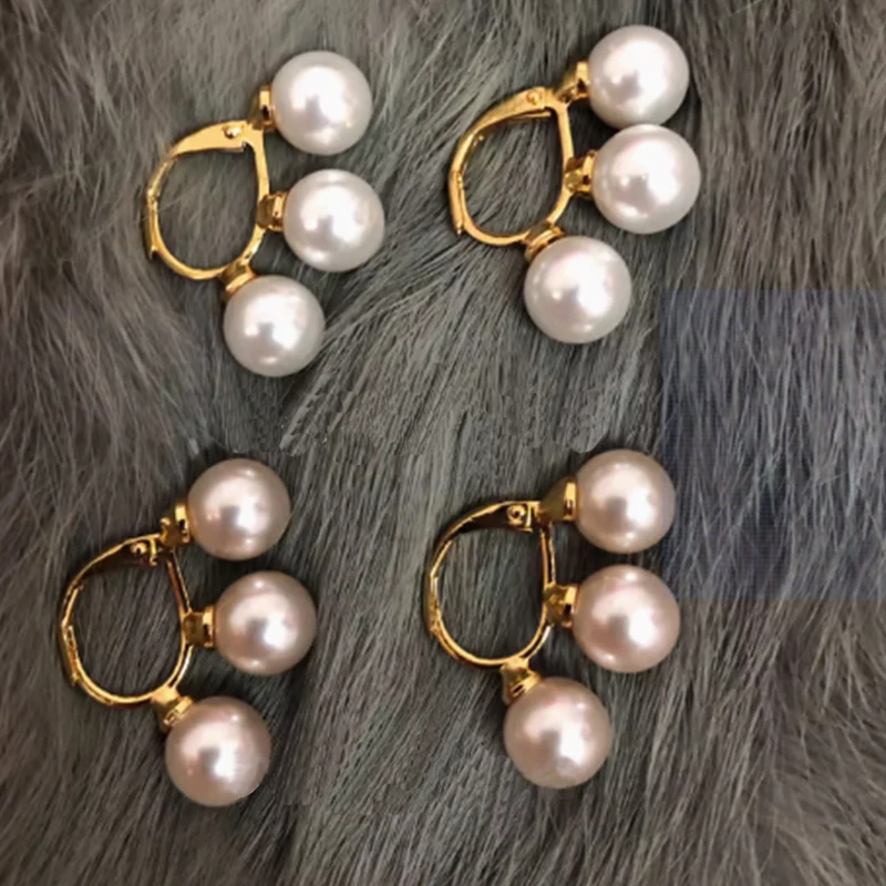 

High Version Fashion Pearls LOGO Earrings for Women Brand Jewelry Lovely Girls Gift