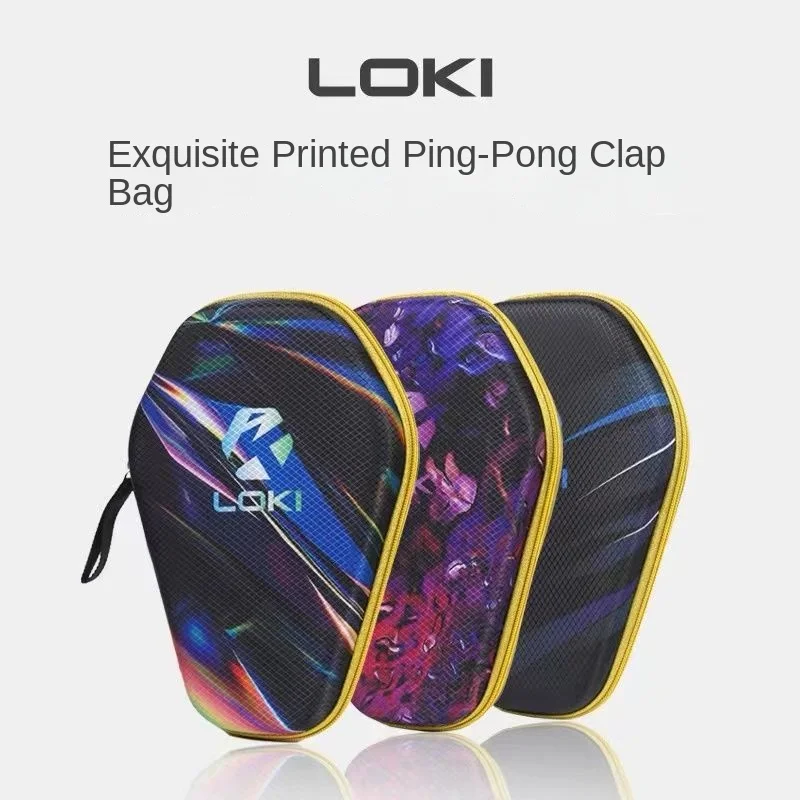 LOKI Table Tennis Racket Cover Sports Specific Racket Bag Hard Shell Storage Gourd Shaped Protective Cover