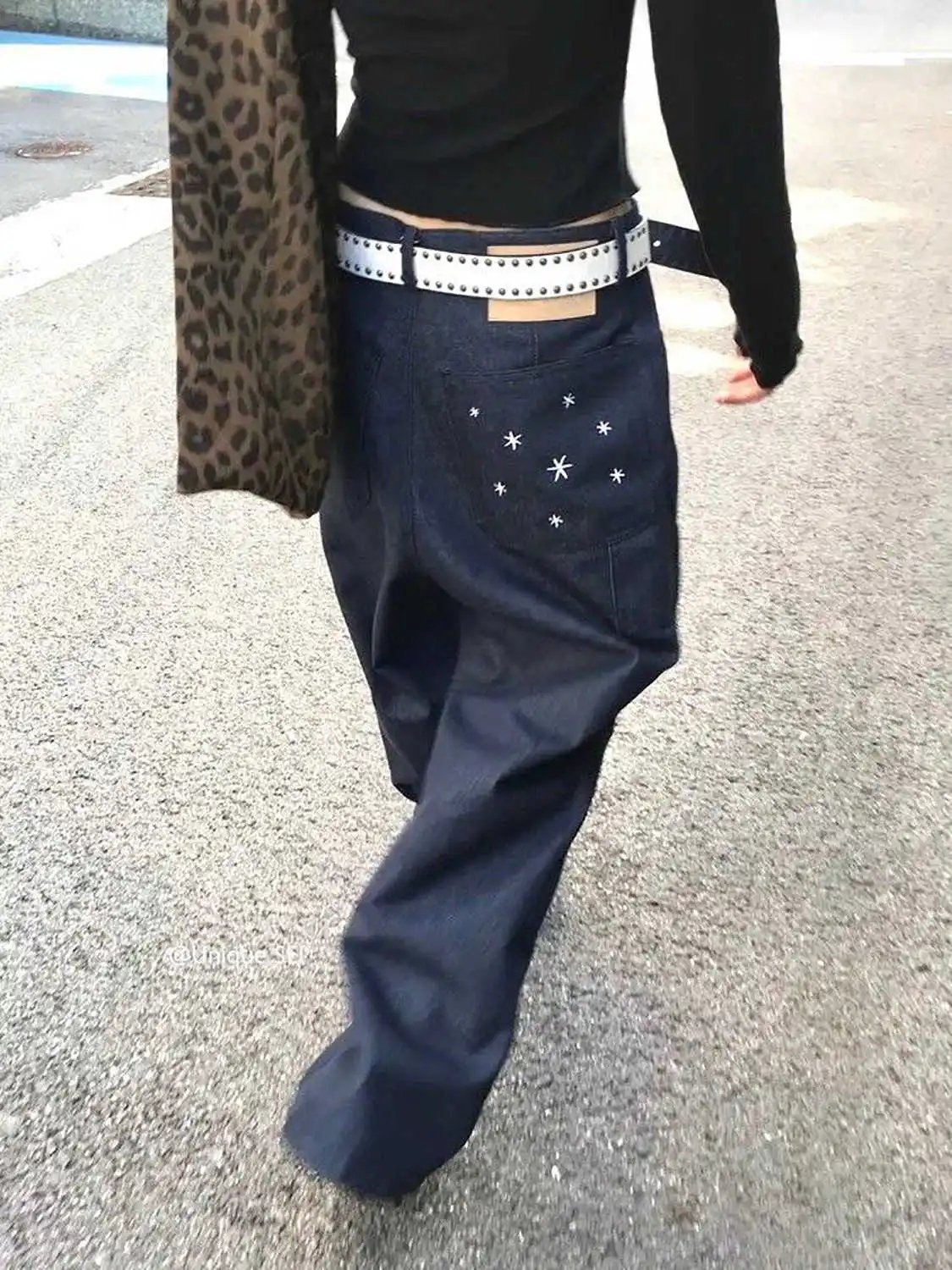 

Women Dark Blue Y2k Jeans Baggy Boyfriend Wash Jean Pants Vintage Harajuku Japanese 2000s Style Oversize Denim Trousers Clothes