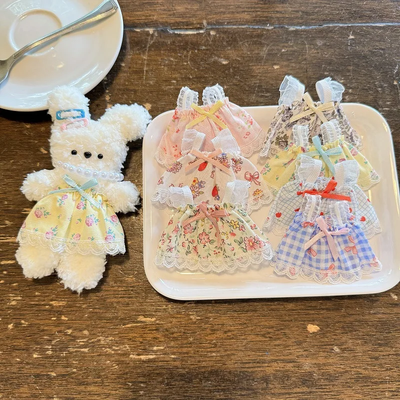 

New Cute Doll Lovely Clothes Accessories Princess Dress Plush Dolls Clothes for 15/17cm Cotton Doll for Kpop Idol Dolls