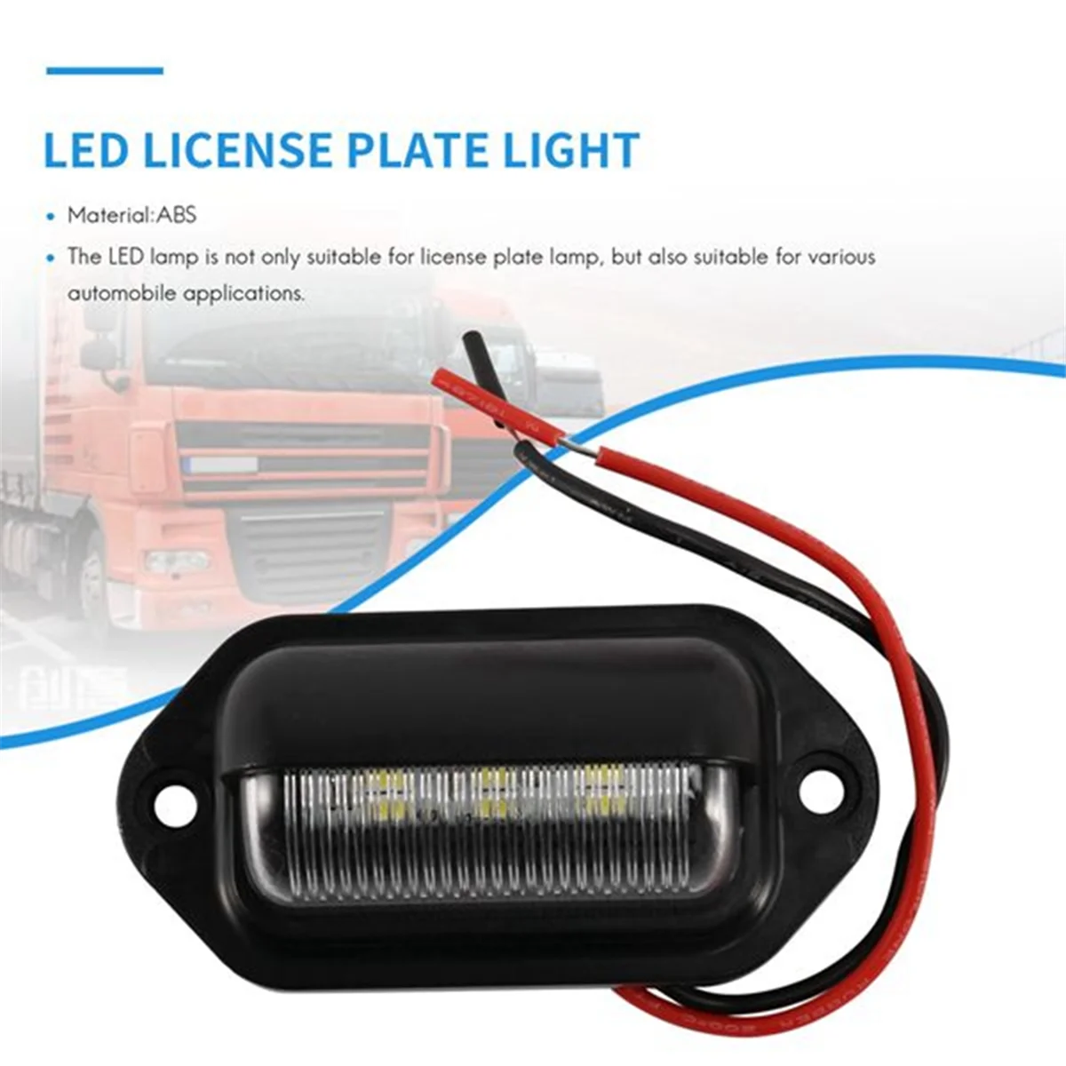 10Pcs LED License Plate Light Waterproof License Plate Tail Light for Trailers, RV, Trucks, Boats