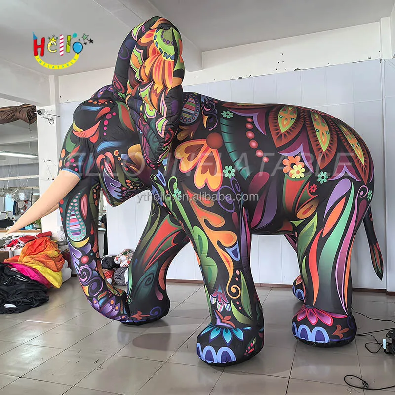 Customized Inflatable Animal Advertising Colorful Inflatable Elephants for Holiday Events