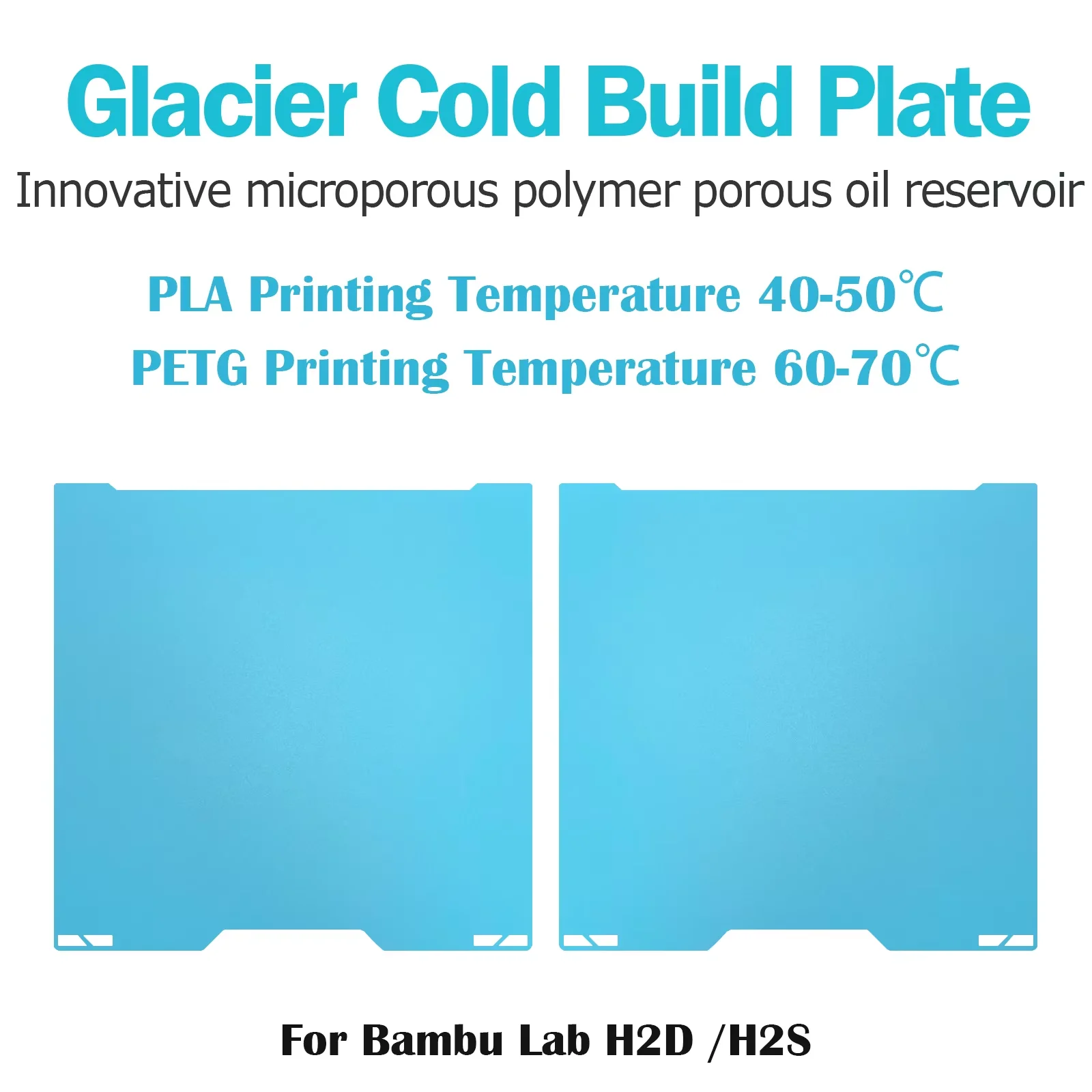 Für Bambu Lab H2d Bauplatte Bambulab Glatte H2S Bauplatte 350x320 Hiqh Qualität für Bambu Lab H2D Zubehör Ersatzteile