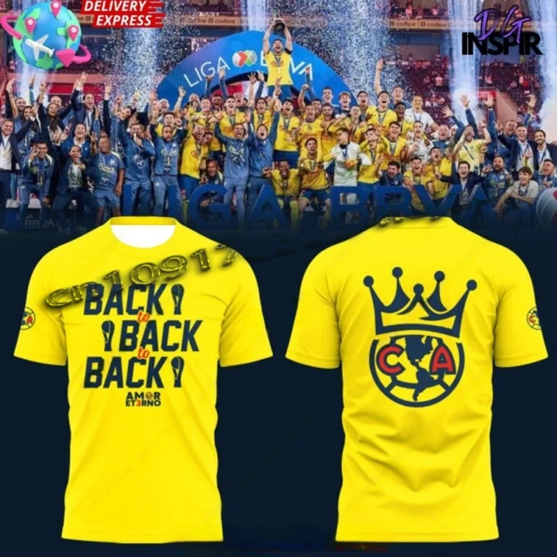 

2025 Summer New Men's Quick Dry Hot Sell T-shirt Club Amacimrica Back-to-back Champion Yellow T-shirt Sport Breathable MOTO