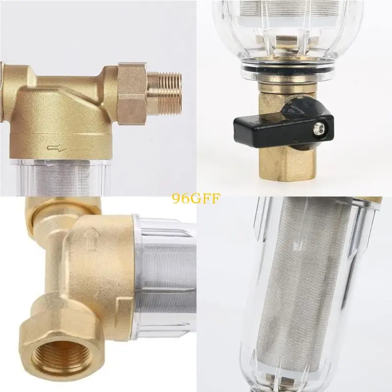 

96GF Spin Down Water Filter Whole House Spin Down Sediment Water Filter Reusable Flushable Pre-Filtration System Replacement