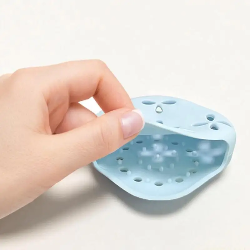 QX2E Heat Resistant Silicone Organizers For Bathroom Countertop And Shower With Easy Cleaning Feature Slip Proof Soap Dish