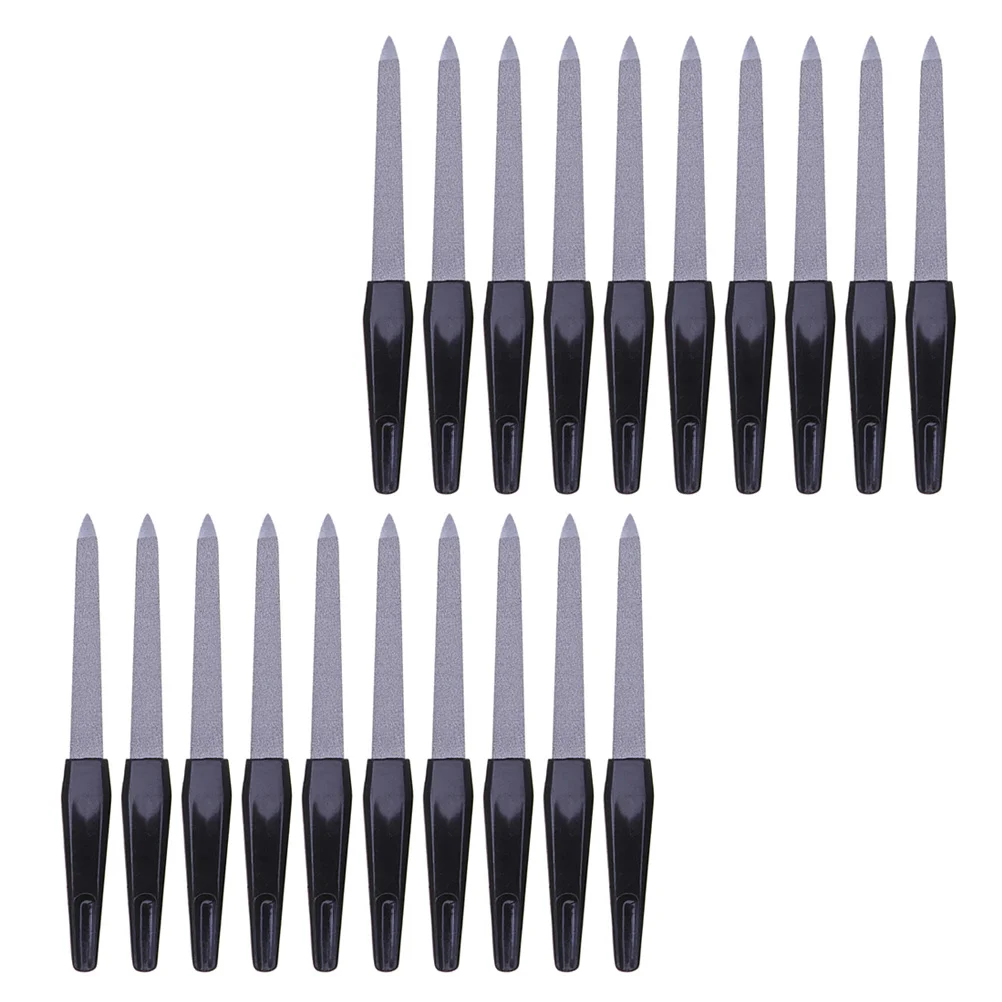 20Pcs Double-Sided Nail Files Manicure Sanding Strips Sturdy Buffer for Healthy Nails Portable Nail Art File Polishing Strip Kit