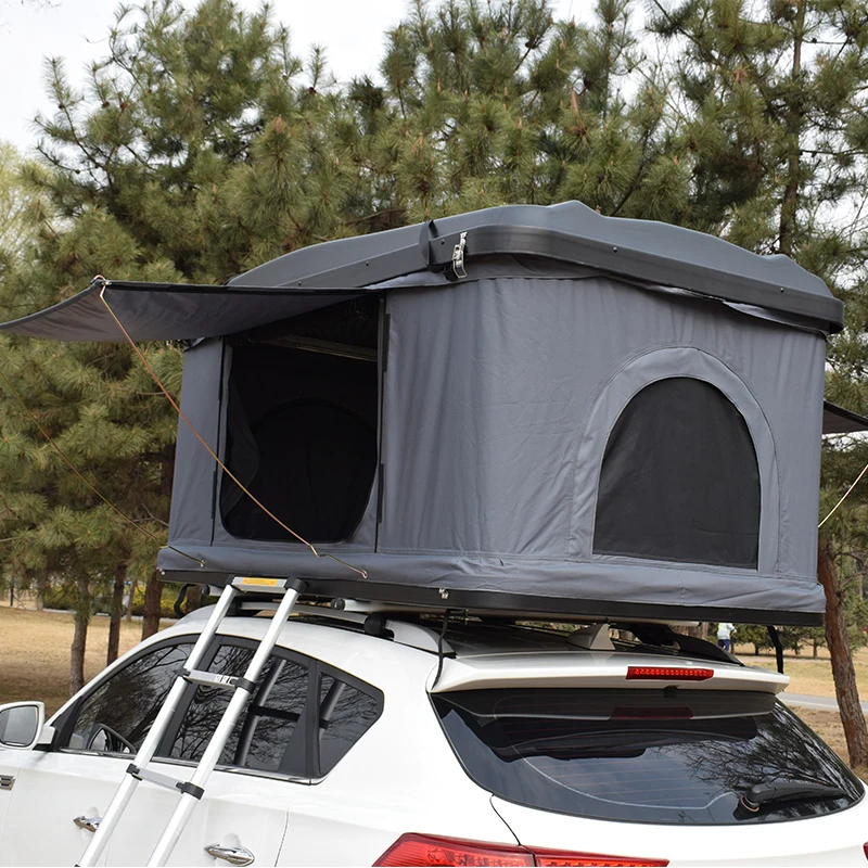 Wholesale Hard Shell Roof Top Tent ABS Shell Camping Small Car Rooftop Tent
