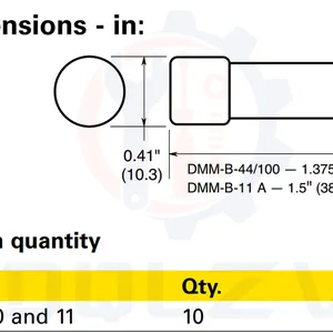 1 DM-B-B-44/100-R DM-44/100 DM-B-44/100 440MA 1000V 10x35mm cho Fluke đa kế DM-B-44/100 440MA 6 Máy dò căng thẳng bán hàng chính - 1