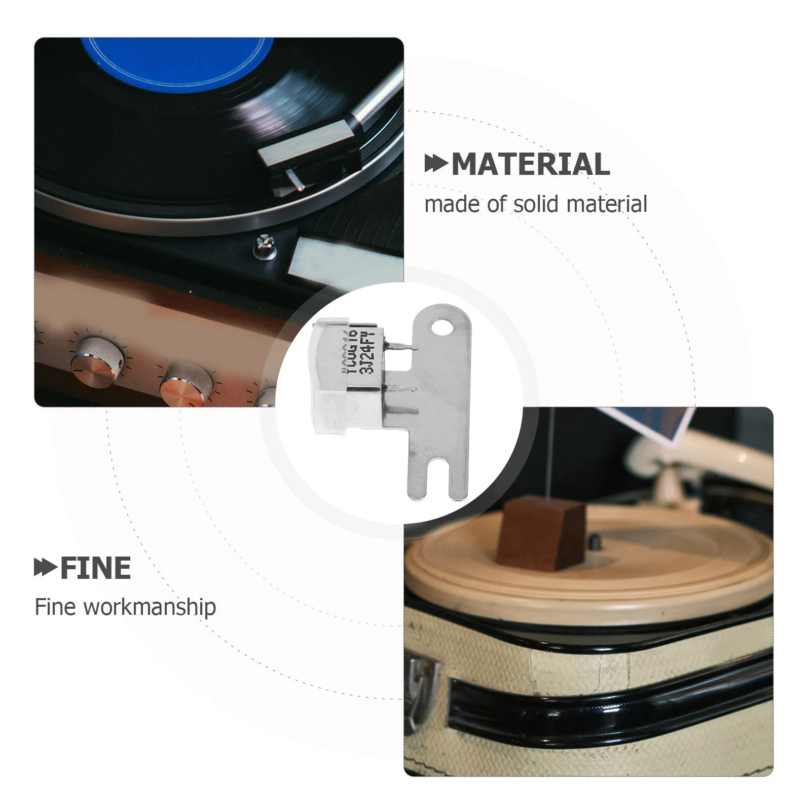 

Stereo Cassette Tape Recorder Magnetic Head Replacement Stable Durable Audio Recording Part Cassette Deck Component Recorder