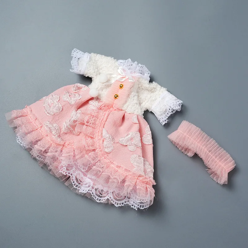 1/6 Bjd Poppen Kleding Anime Kawaii Reborn Pop Rok Hoofdtooi Verjaardagscadeau Poppen Accessoires