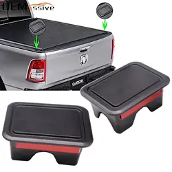 Set of 2 Car Bed Rail Stake Pocket Covers for Dodge RAM 1500 2500 3500 2019+ Truck Pickup Bucket Caps Rail Hole Plug Accessories