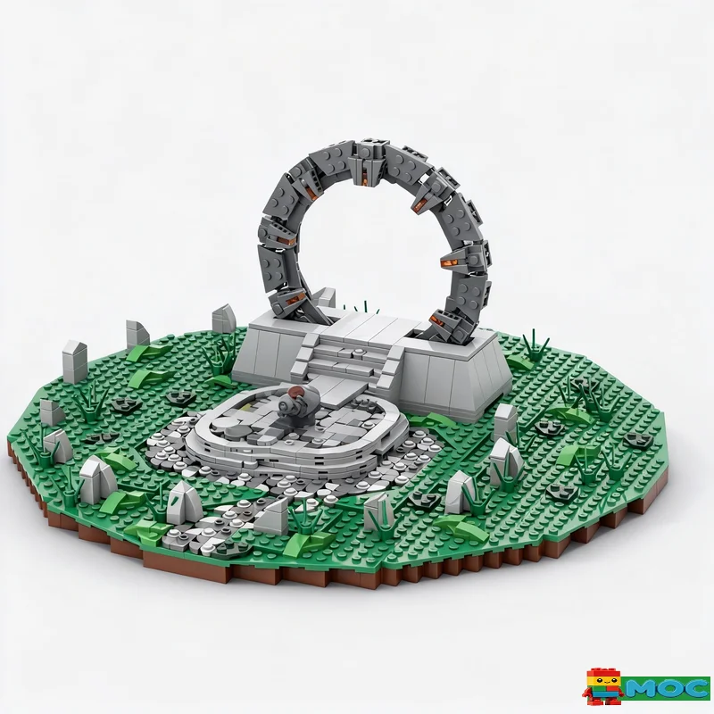 978 PCS Chulak Stargate Scene Building Blocks MOC Model Assembly Toy Educational Home Decoration Birthday Special Gift For funs