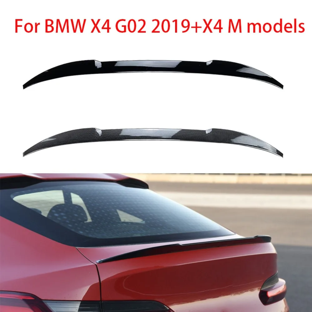 

For BMW X4 G02 2019 2020 2021 2022 2023 2024 Rear Trunk Lid Tail Wing Spoiler Extension Exterior Trim Modification Body Kits