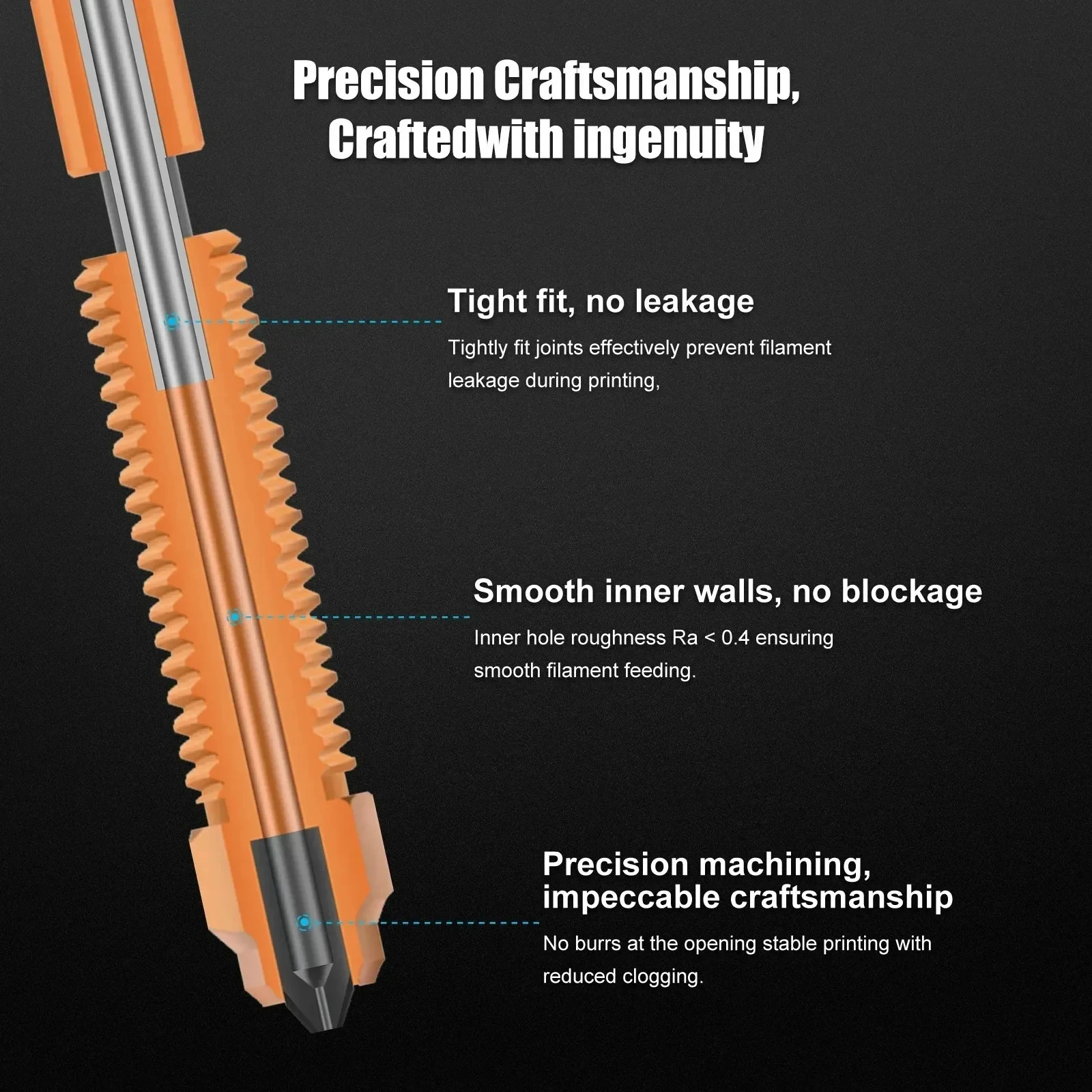 Creality K1C-Düse, für K1C, K1 Max, K1 SE, Ender 3 V3/3 V3 Plus, Einhorn-Schnellwechsel-Düsen-Set, High-Flow-Düsen-Set – Detail 6