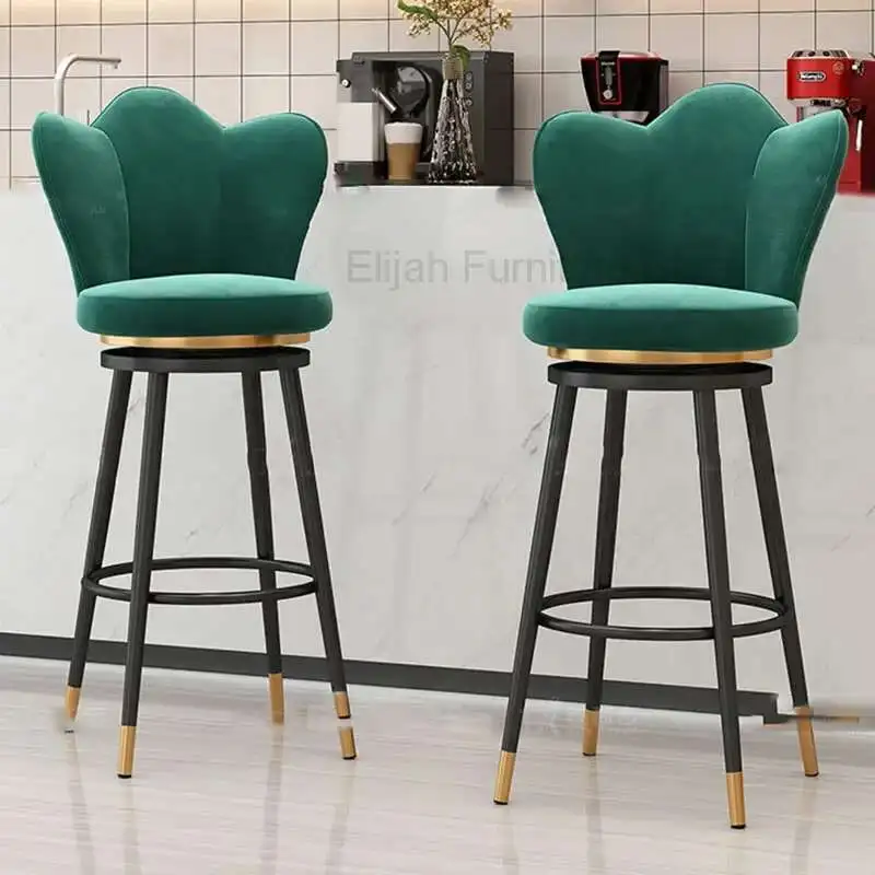 

Stylish Designer Bar Chairs Modern Metal Round Gold Design Nordic Chair Minimalist Comfortable Barkrukken Home Furniture