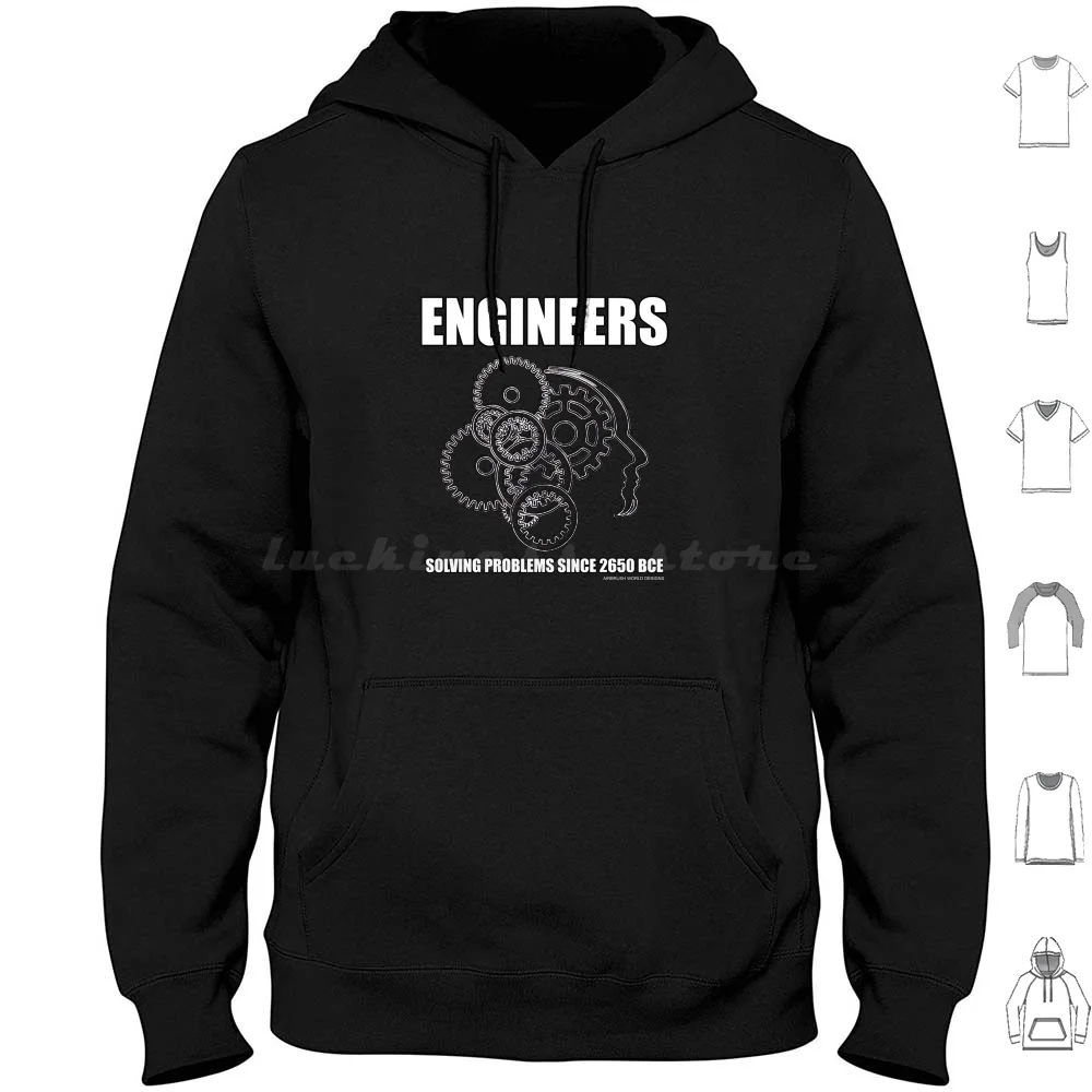 Engineers Solving Problems Since 2650 Bc Hoodies Long Sleeve Engineer Engineering Problem Solver Engineering Major