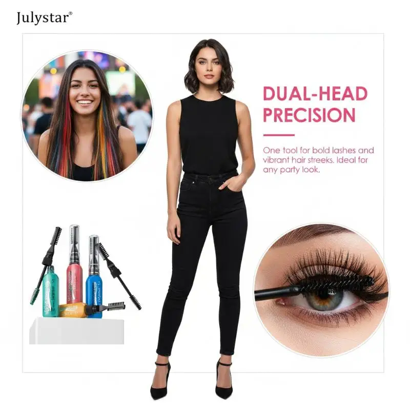 Hair Mascara Temporary Dye 1PC Disposable Color Stick Quick Fix For Hair Touch Up Outdoor Activities