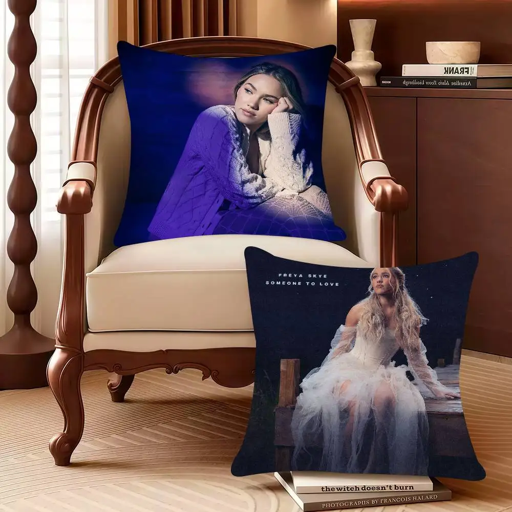 

F-Freya Silent Treatment S-Skye Pillow Case Decor Protective Covers Comfortable soft for Sofa Living Room Home office