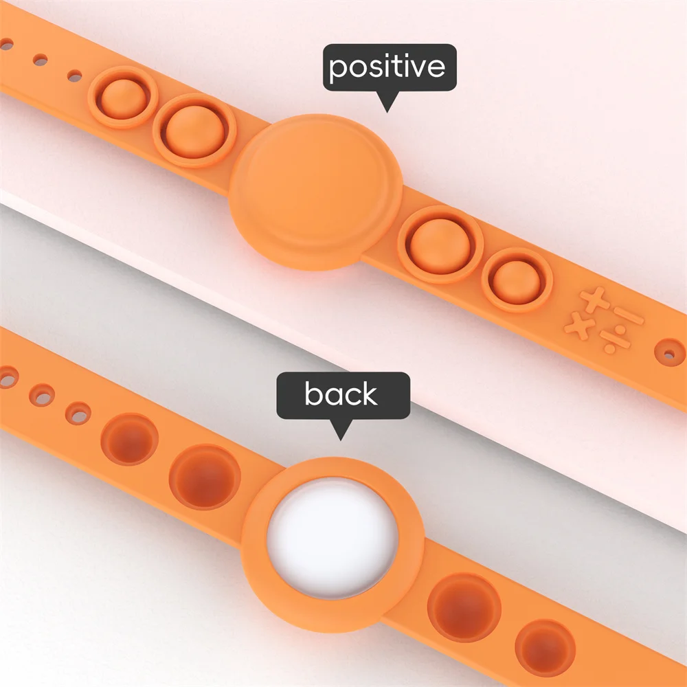 Soft Silicone Wristband Full Case Cover For Airtag Holder Anti-Lost Watch Band Lightweight GPS Tracker Holder For Child/Pet