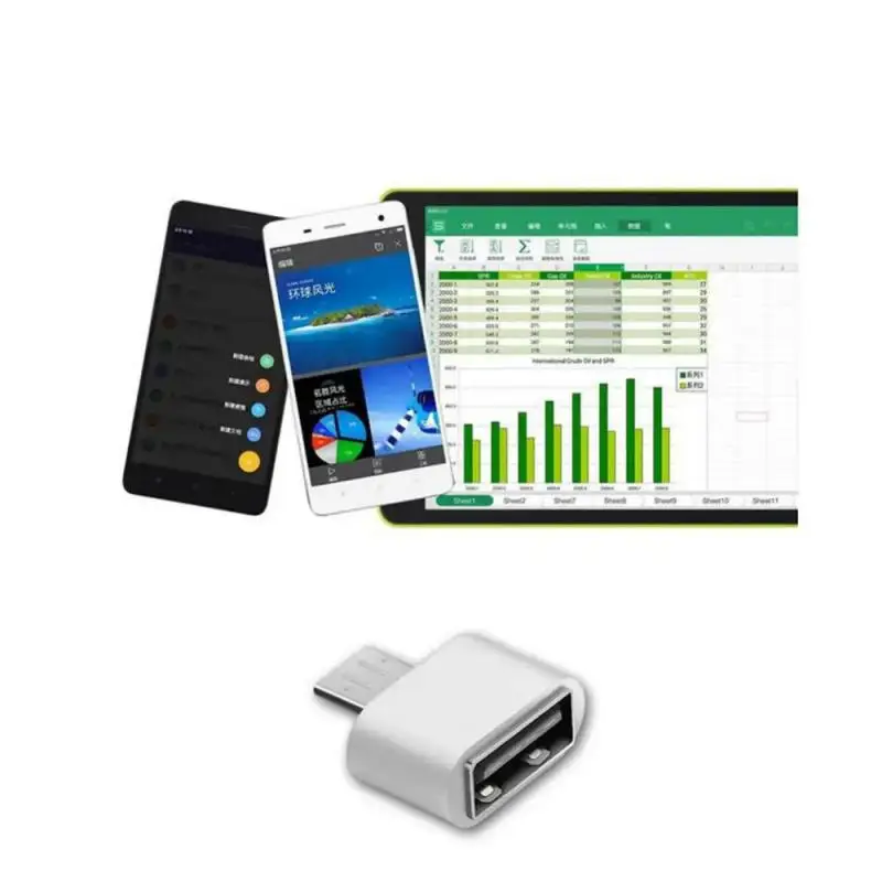 Разъем адаптера Micro USB3.1 к USB2.0 для быстрой передачи данных для высокоскоростных сертифицированных аксессуаров для сотовых телефонов