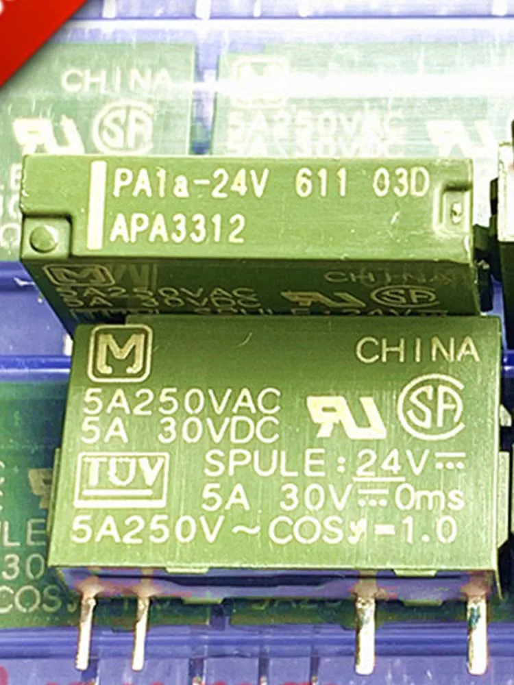 

5 PCS 24V Relay PA1A-24V 24VDC 5A 4Pins