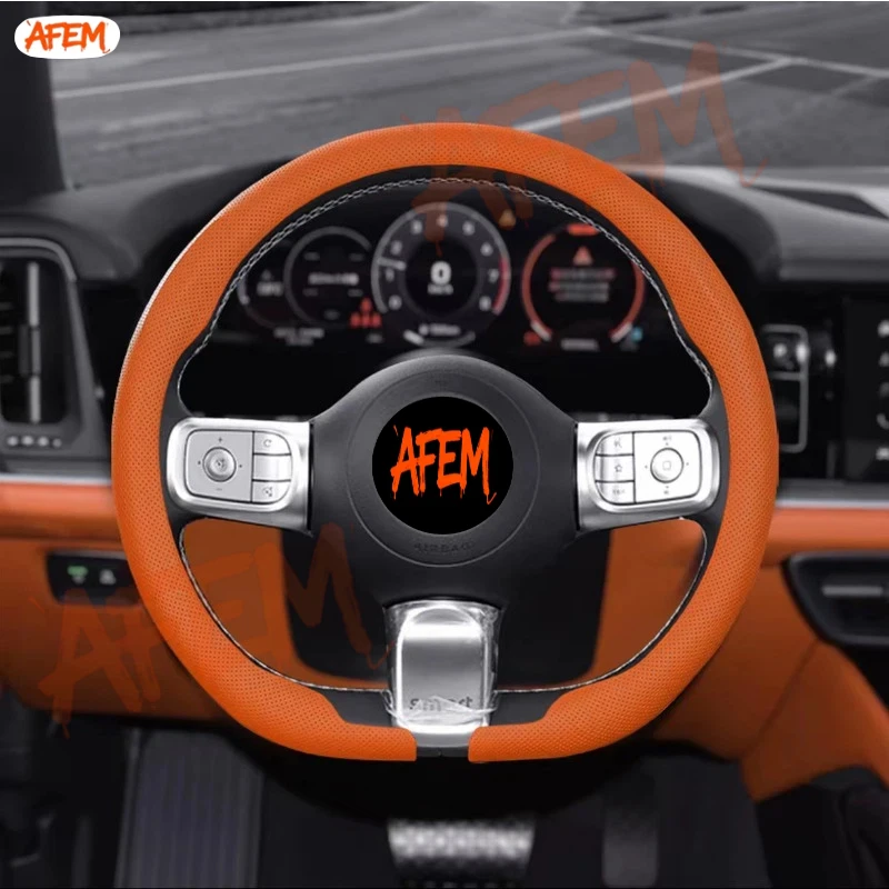 Housse de volant de voiture en cuir Nappa 8D, pour Fortwo 451 450 Tronsmart T7 calibre 453 Gbd2 1 3 Forfour Roadster, accessoires automobiles