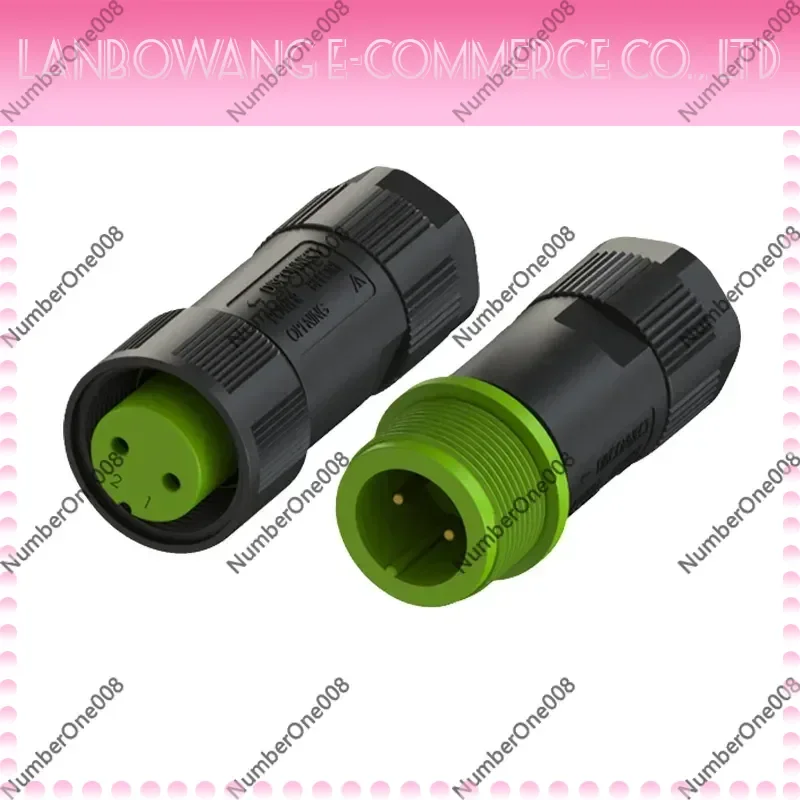 10PCS Waterproof 2 Pin Circular Connector M20 10A/15A Industrial Electrical Docking Adapter 2 Core